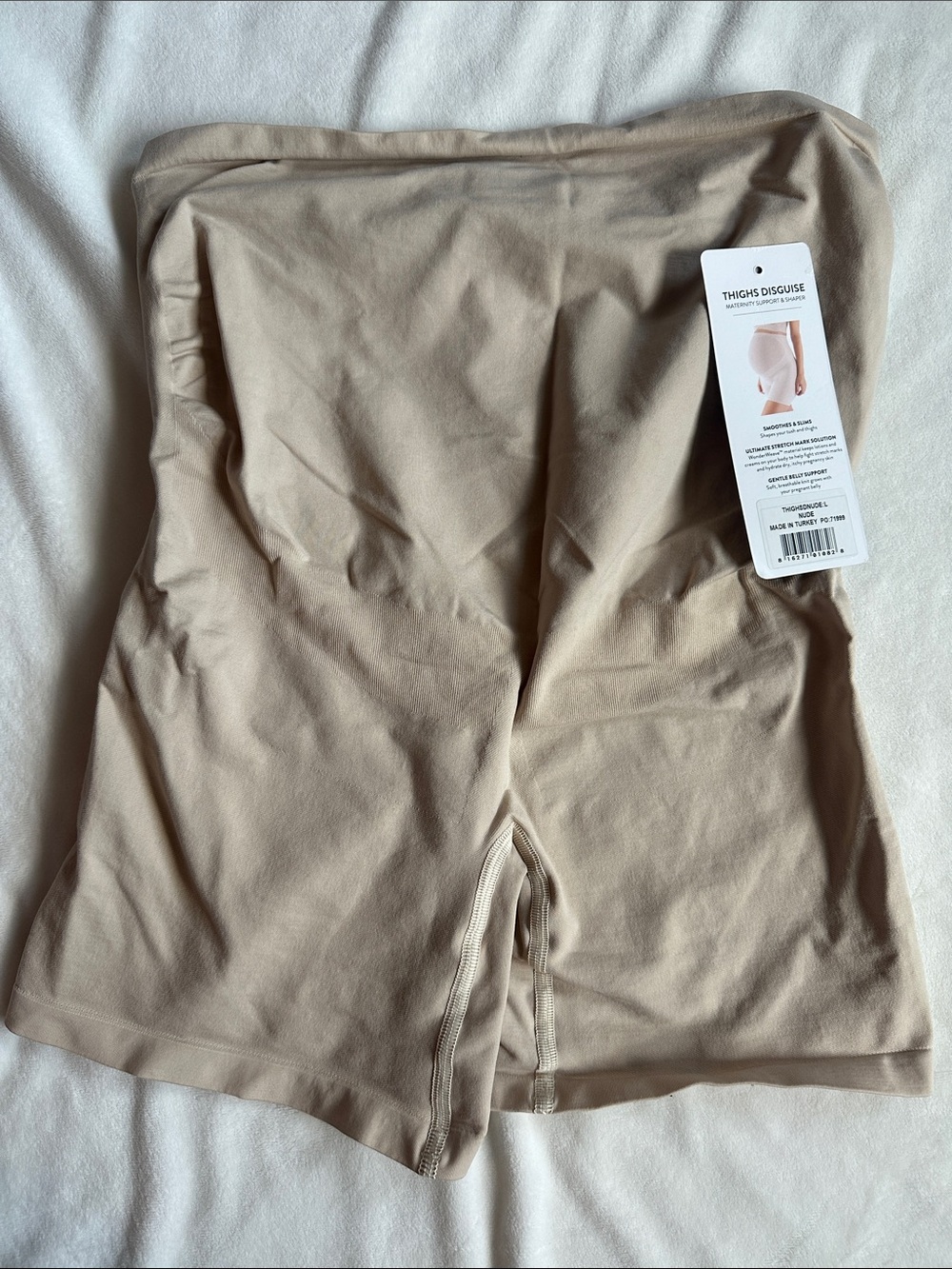 Belly Bandit Nude Maternity High-Waist Anti-Chafe Shaping Shorts